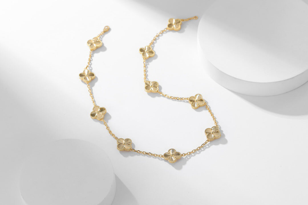 vca necklace 10 flowers